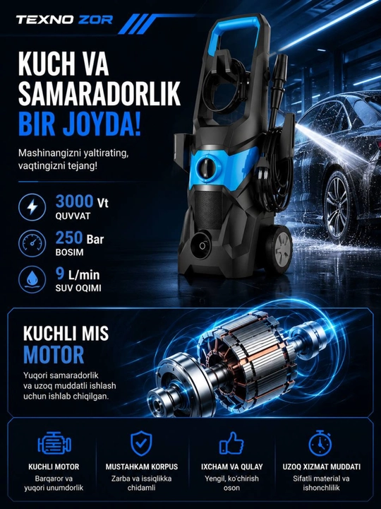 Автомобильная мойка высокого давления, карчер