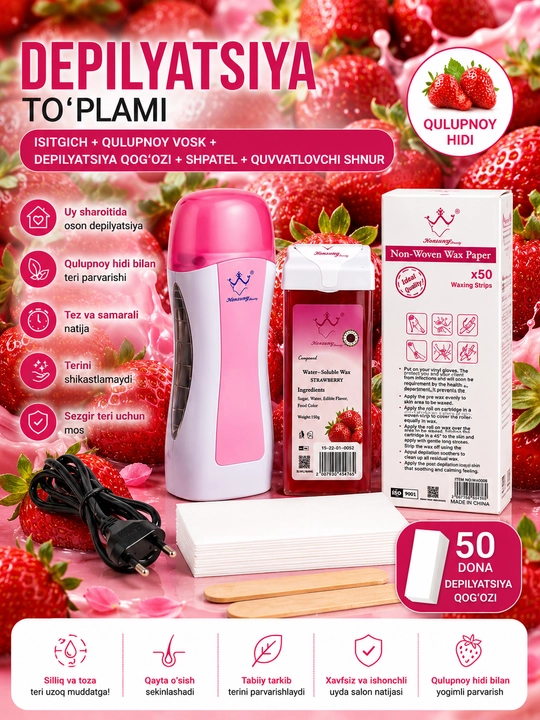 Ayollar va Qizlar uchun simsiz tana Epilatori 3 tasi 1 da, turli xil terilarga birdek mos - 