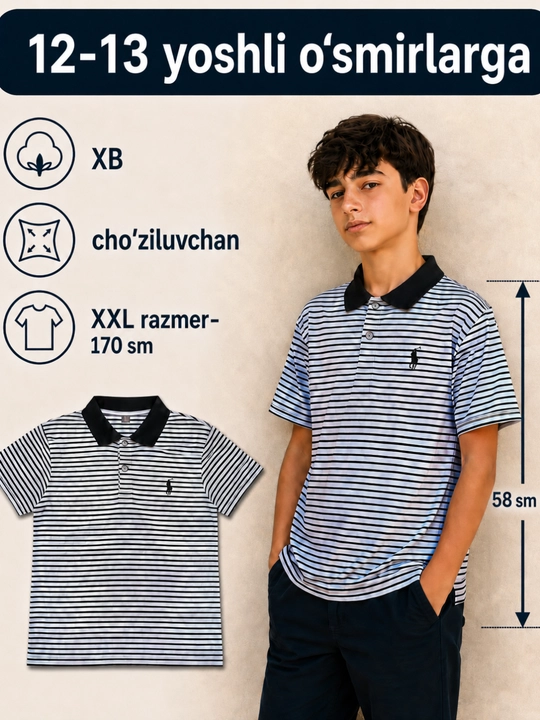 Футболка для подростков, XБ, дышащая футболка, размеры XL–3XL, стиль casual для мальчиков