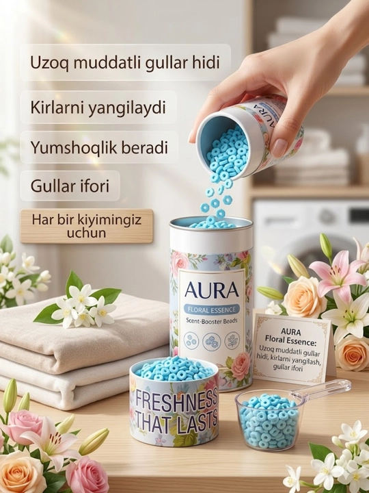 Fragrance Booster kir yuvish uchun xushbo‘y granulalar