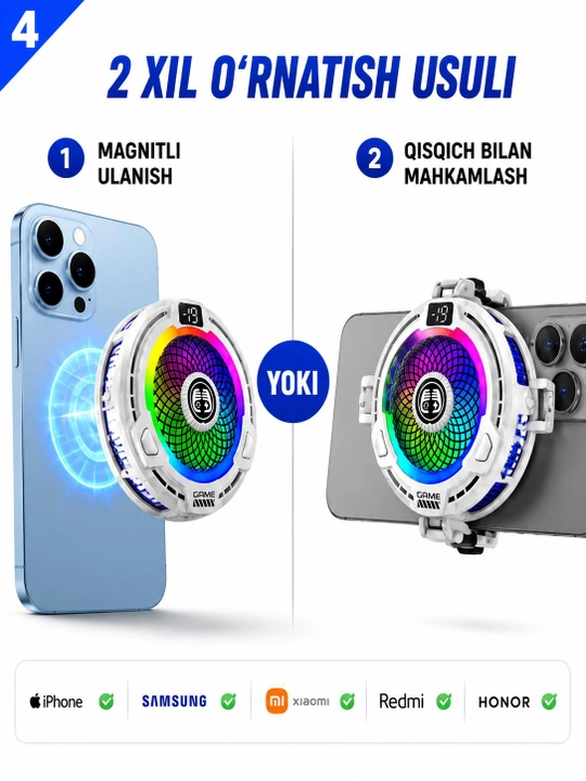 Telefon sovutgichi, gaming cooler, kulerlar, kuler pubg, telefon aksessuarlari, MEMO CX07