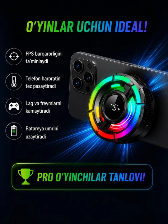 Telefon sovutgichi, gaming cooler, kulerlar, kuler pubg, telefon aksessuarlari, MEMO CX07