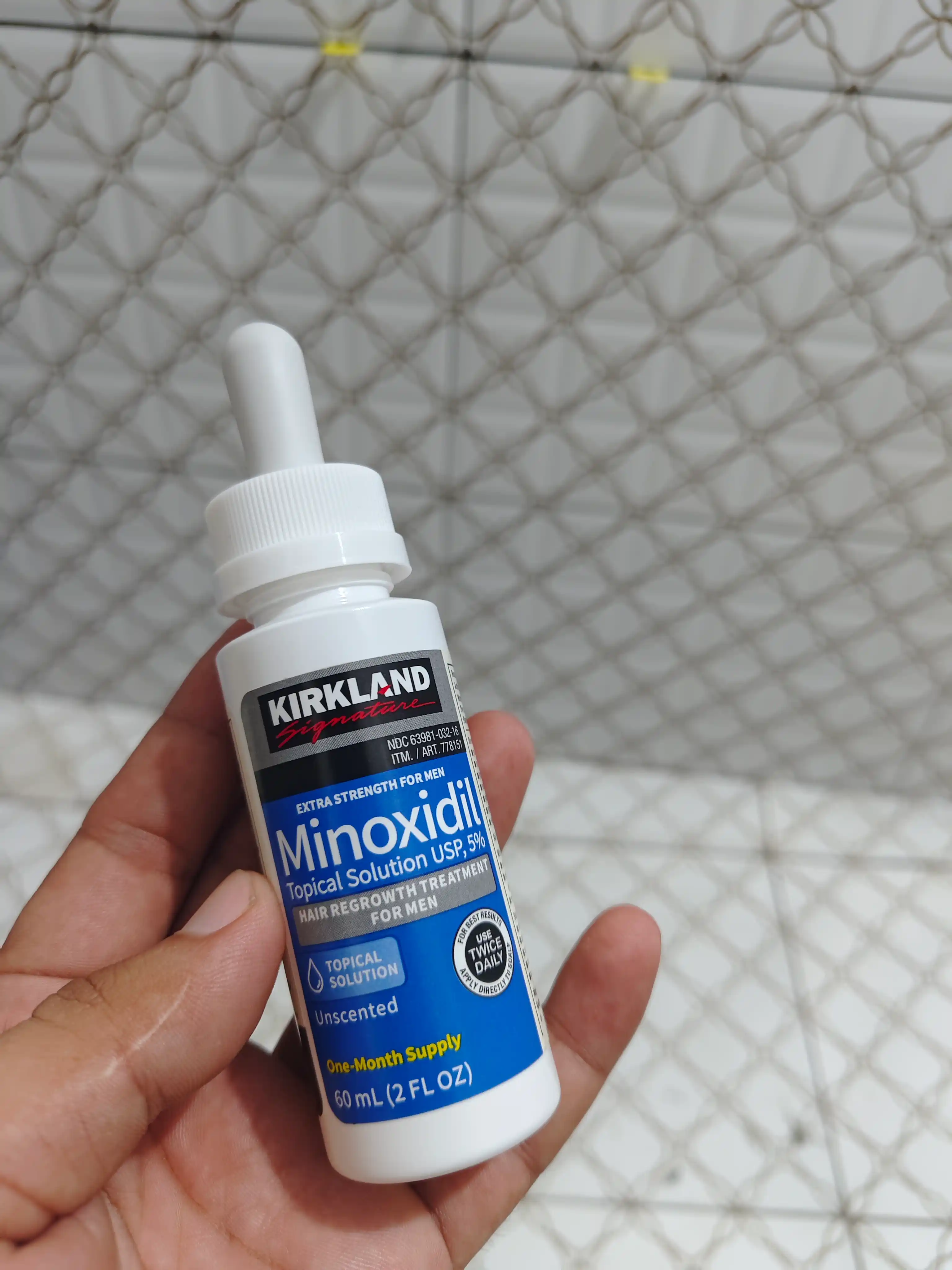 Soch va soqol o'stirish uchun minoksidil  5%, 60 ml, mezaroller, pipetka