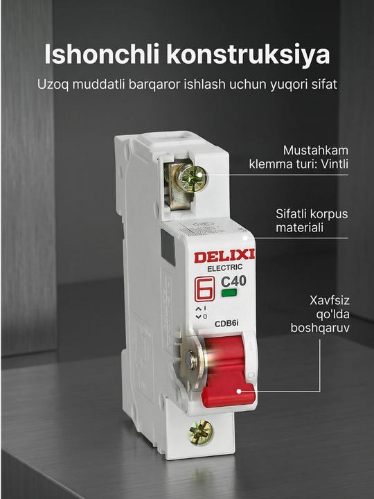 Avtomatik kalit DELIXI CDB6i 1P C