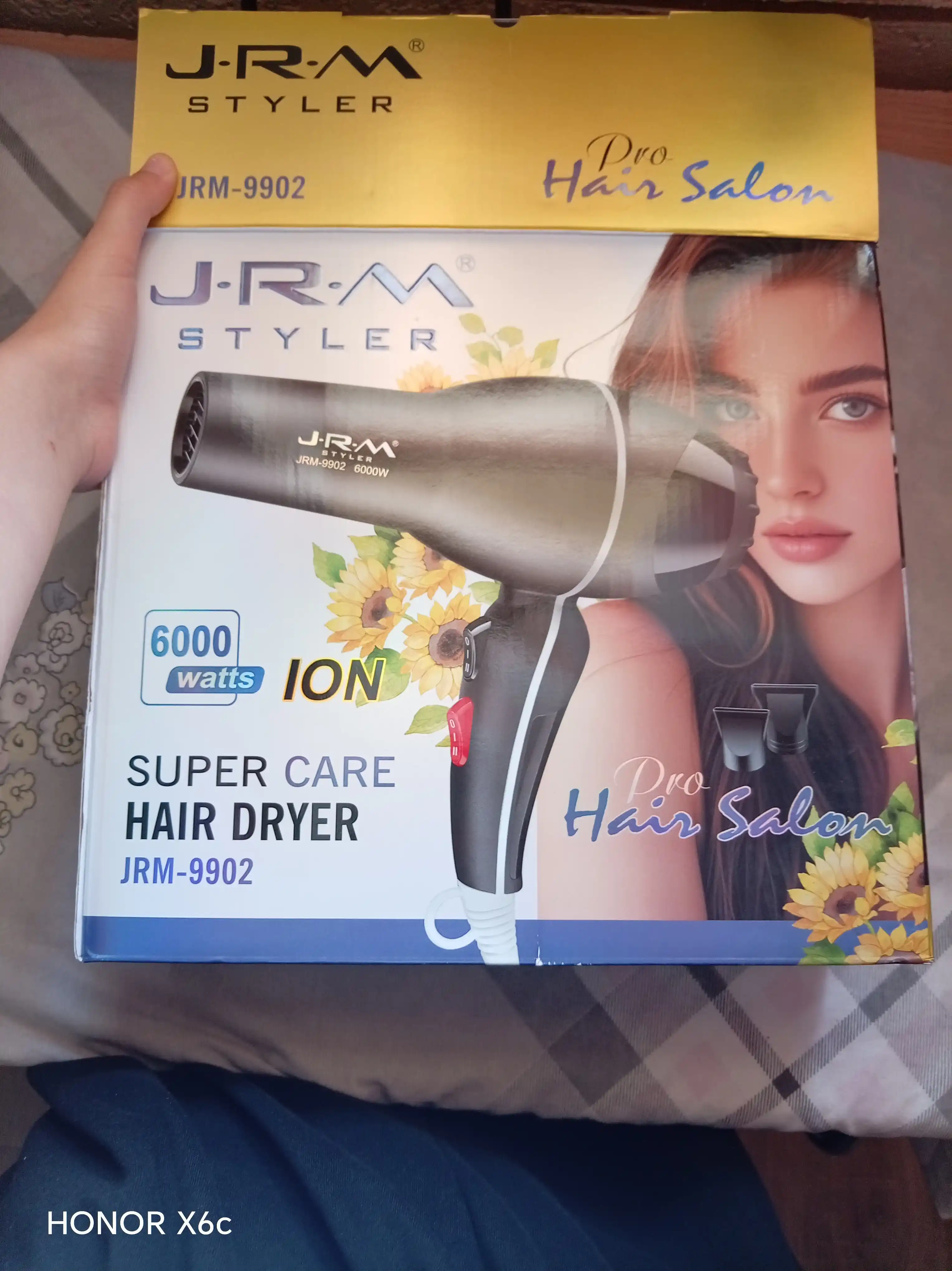 Professional fen soch quritgich JRM styler, quritish va turmaklash uchun