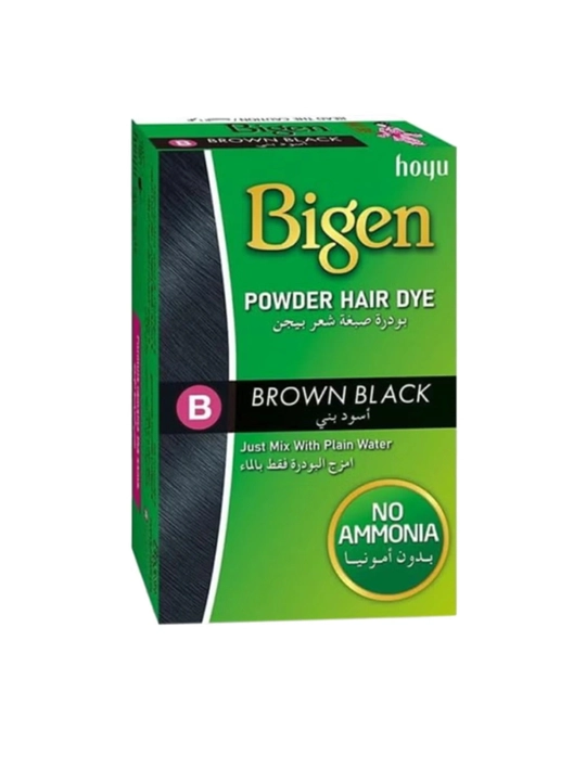 Хна для бровей Bigen, темно-коричневая. краска для бровей, лак для ногтей