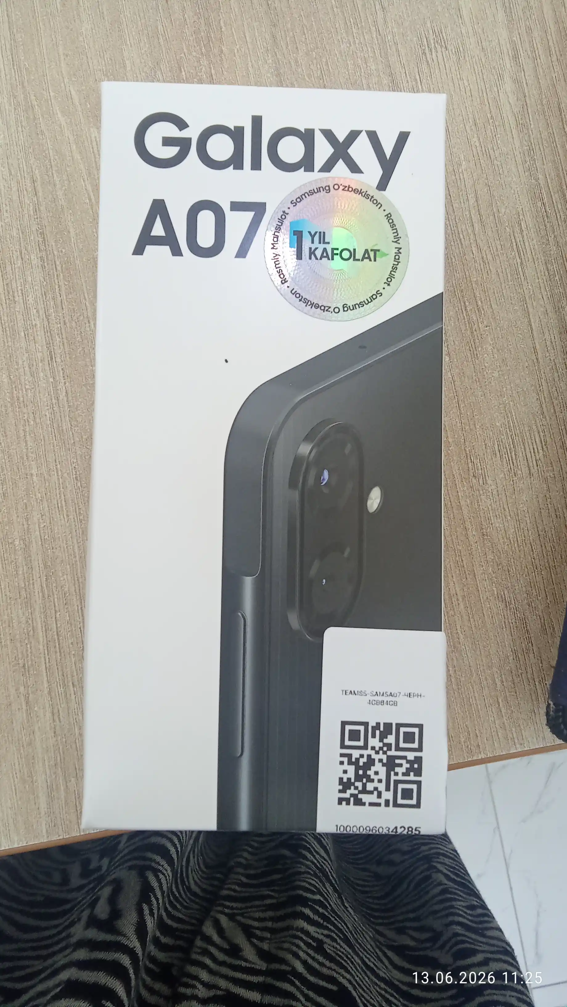 Смартфон Samsung Galaxy A07, 6.7" дюймовый дисплей, 90Hz, 50Мп камера, IP54 Защита