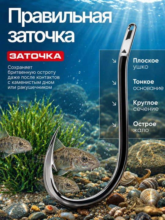 Крючки рыболовные