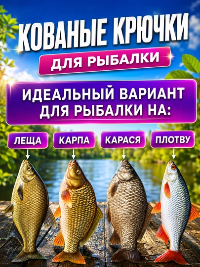 Крючки рыболовные