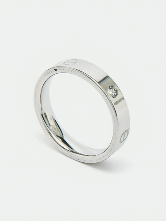 Кольца Cartier Stainless Steel для женщин и девушек, с камнями и без, подарок - 