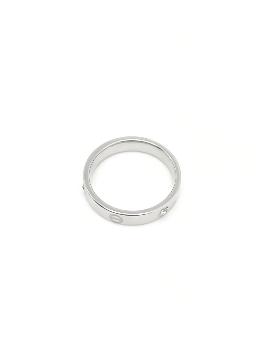 Ayollar va qizlar uchun Cartier Stainless Steel, toshli va toshsiz uzuklar, sovg'a uchun