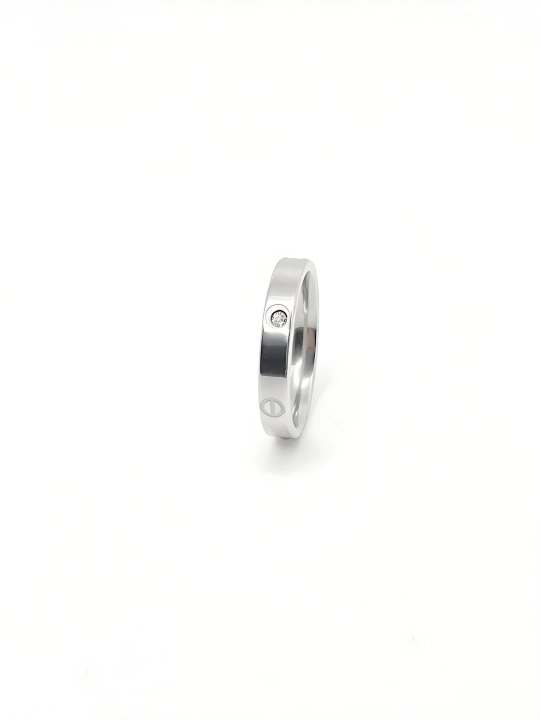 Ayollar va qizlar uchun Cartier Stainless Steel, toshli va toshsiz uzuklar, sovg'a uchun