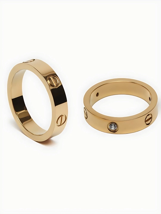 Кольца Cartier Stainless Steel для женщин и девушек, с камнями и без, подарок