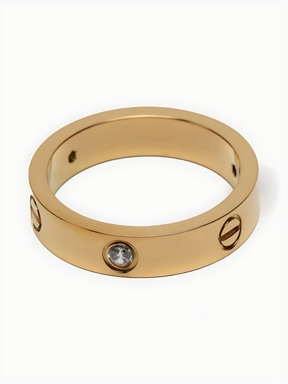 Кольца Cartier Stainless Steel для женщин и девушек, с камнями и без, подарок