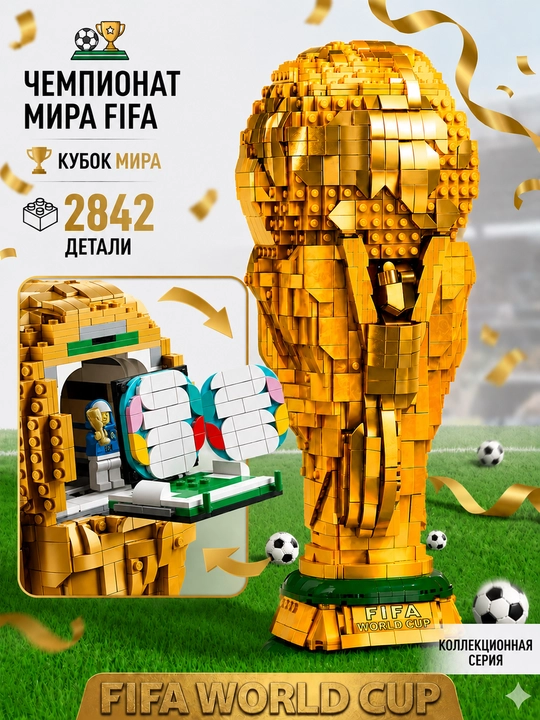 LEGO o yinchoqlar konstruktor, football Kubok,koptok World Cup, legolar bolalar uchun - 