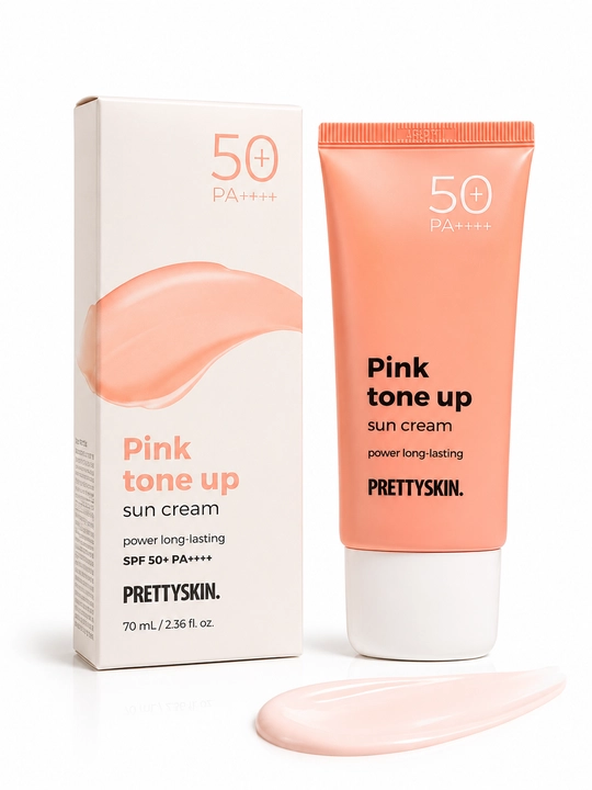 Quyoshdan himoyalovchi SPF 50+ krem PRETTYSKIN No-Sebum Tone Up, 70 ml
