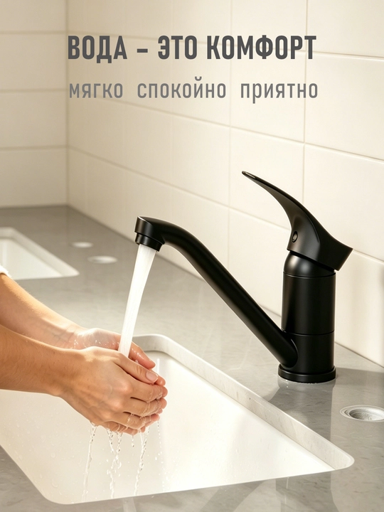 Изысканный и модный смеситель, подходящий для: кухни, ванной комнаты