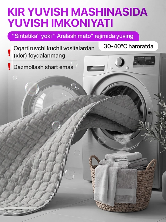 Bambuk matras uchun qoplama namatrasnik, matrasga chexol