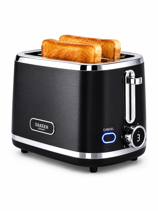 UAKEEN 2 Bo‘limli Toster – 1000W Non Qizdirgich - 
