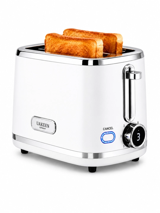 UAKEEN 2 Bo‘limli Toster – 1000W Non Qizdirgich - 
