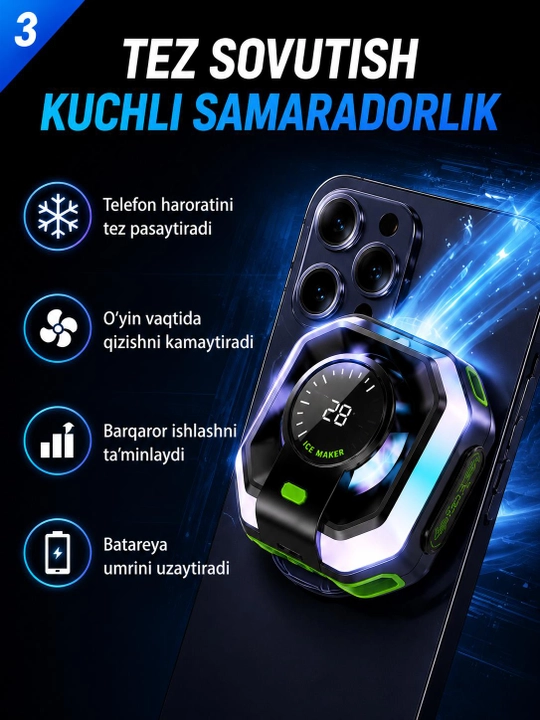 MEMO CX07/CX15, кулер для телефона, охладитель смартфона Android и iPhone