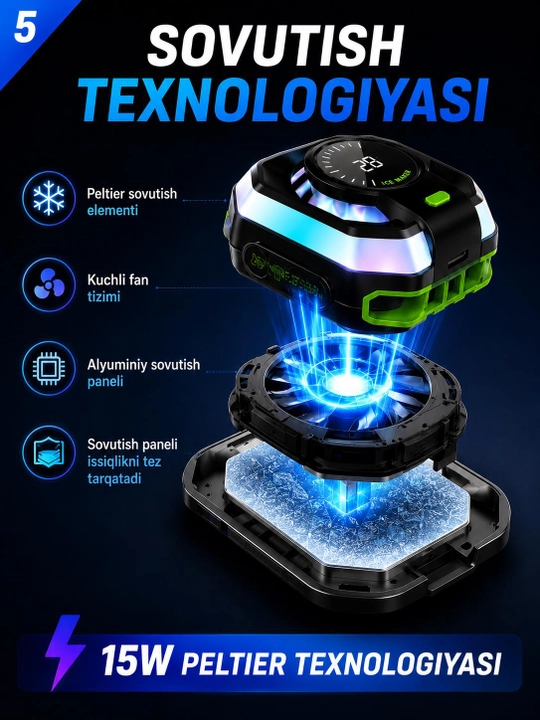 MEMO CX07/CX15, кулер для телефона, охладитель смартфона Android и iPhone