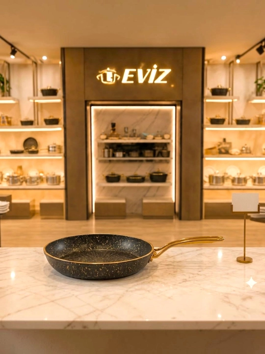 Набор казанов EVIZ, произведённый в Турции, с гранитным антипригарным покрытием