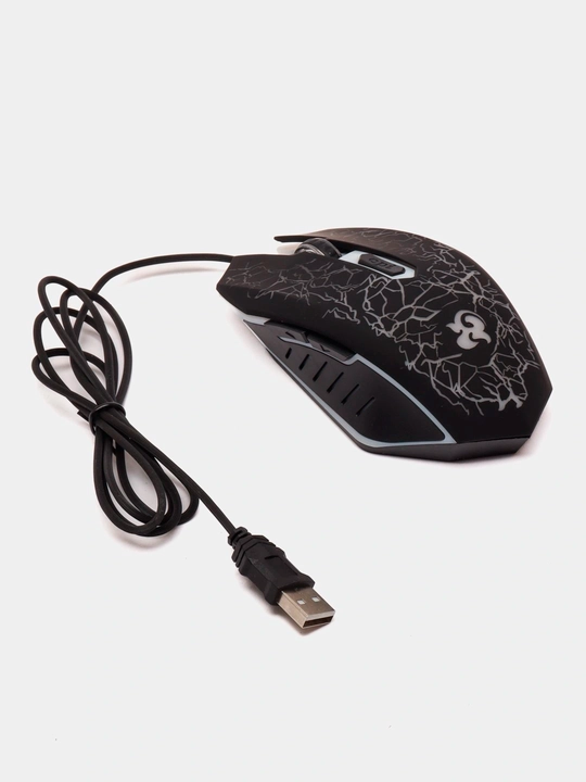 Проводная игровая мышь RGB, 1600 DPI, USB Gaming Mouse, 7 режимов подсветки - 