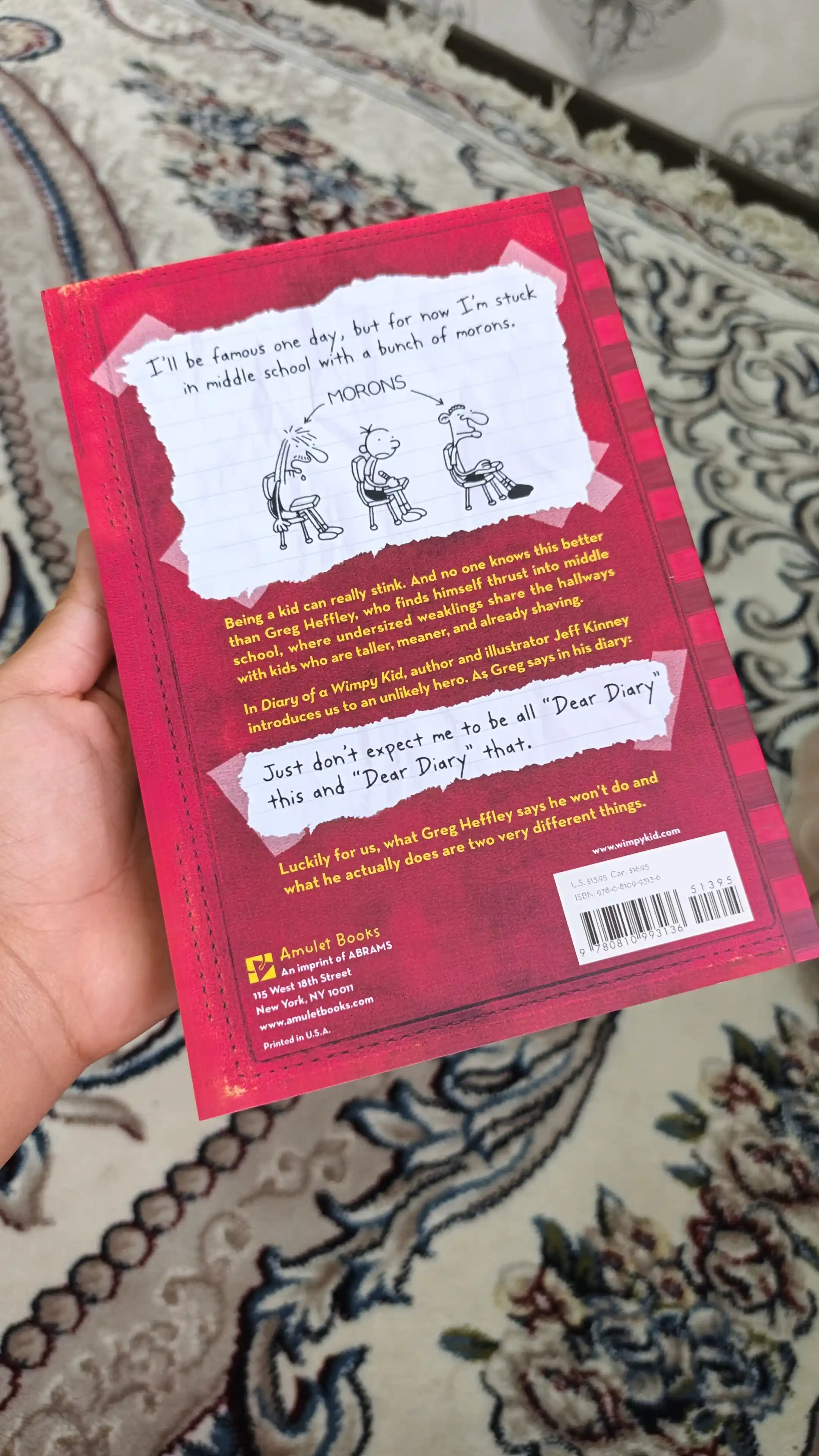 Book 1: Diary of a Wimpy Kid.  Jeff Kinney