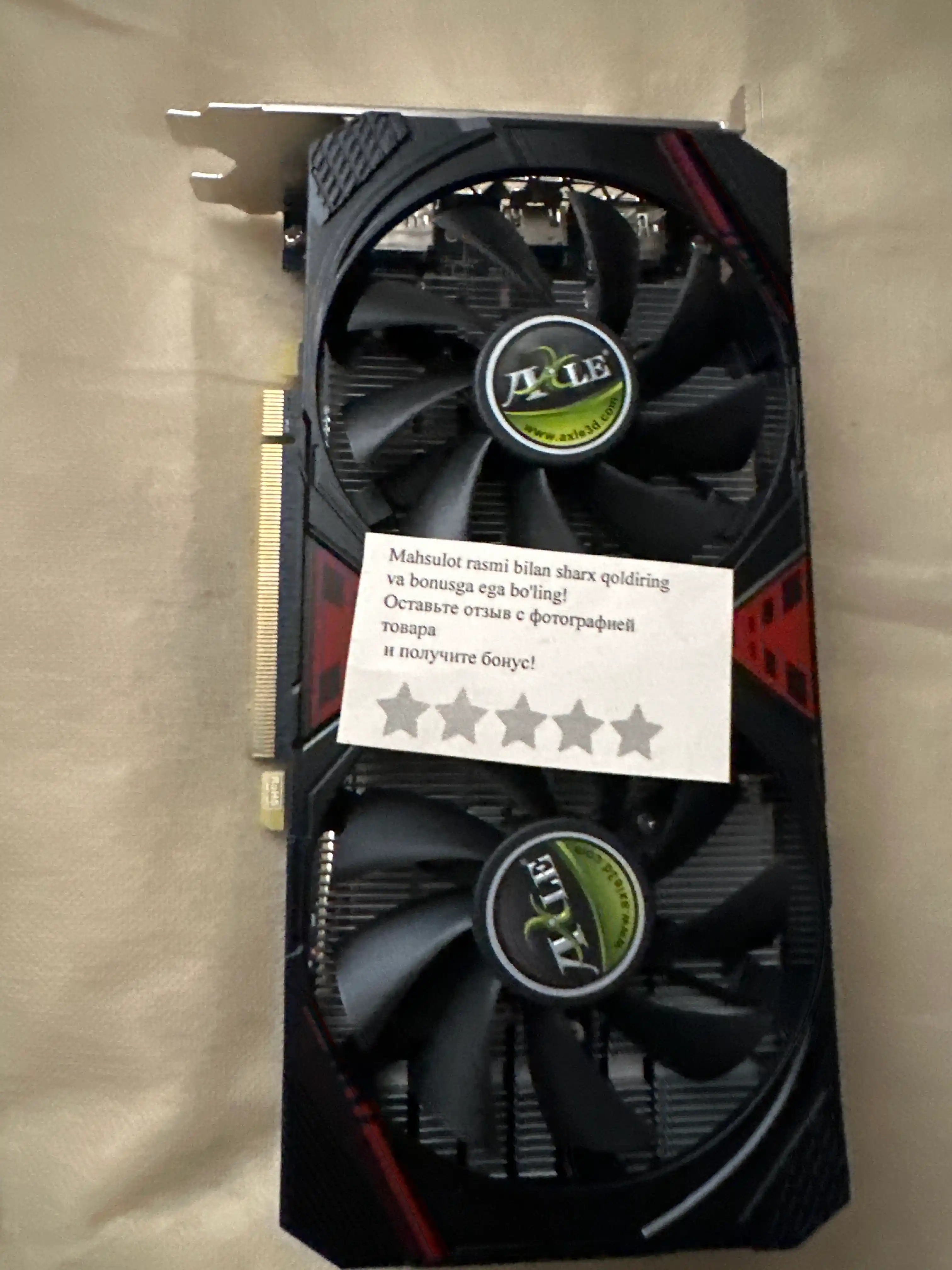 Игровая видеокарта AXLE RX 580, 8 ГБ, 2048SP, 256Bit, GDDR5, для ПК, HDMI, DP