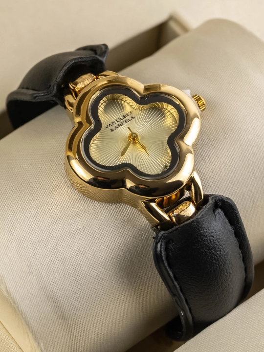 Женские часы Van Cleef стиль, ремешок экокожа