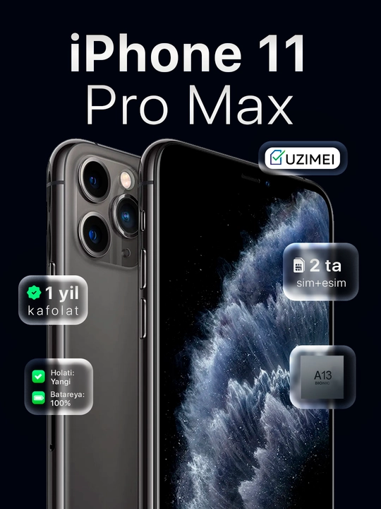 Apple iPhone 11 Pro Max, SIM+eSIM, UZIMEI-зарегистрирован - 