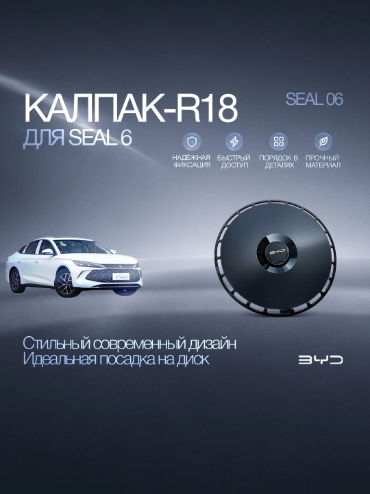 Колпак диска R18 BYD Seal 6 - 