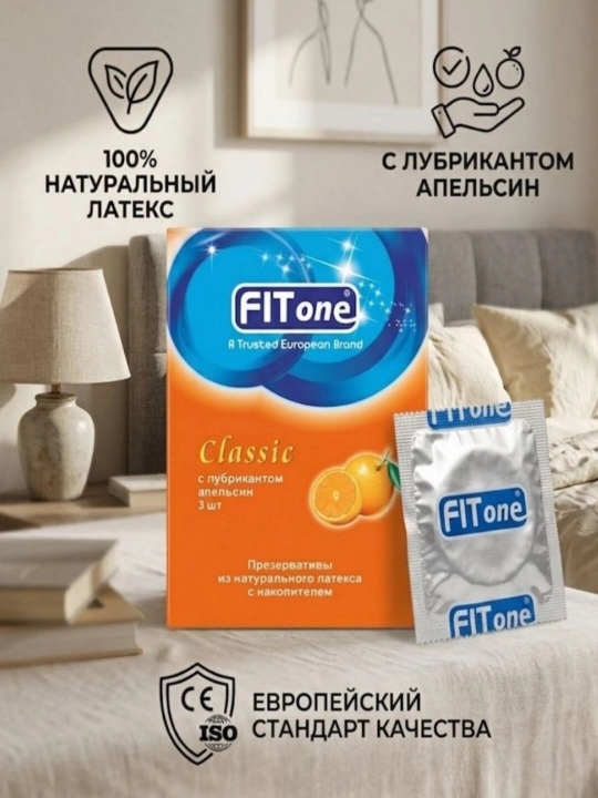 FITone prezervativlari - Klassik, Qulupnay va Apelsin