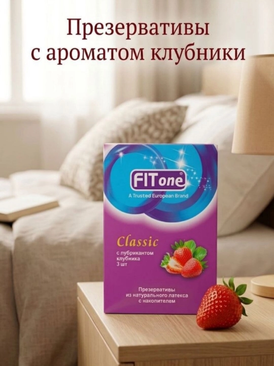 FITone prezervativlari - Klassik, Qulupnay va Apelsin