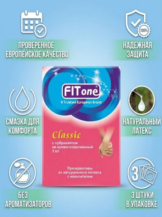 FITone prezervativlari - Klassik, Qulupnay va Apelsin