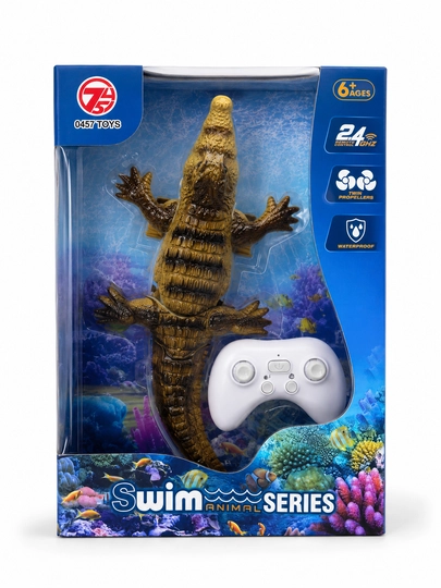0457 Toys Swim Animal Series masofadan boshqariladigan suzuvchi krokodil o‘yinchoq