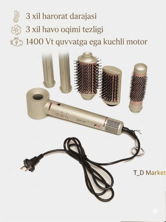 Dyson, dayson фен JRM stylar 6 в 1, укладка, кудри, плойка