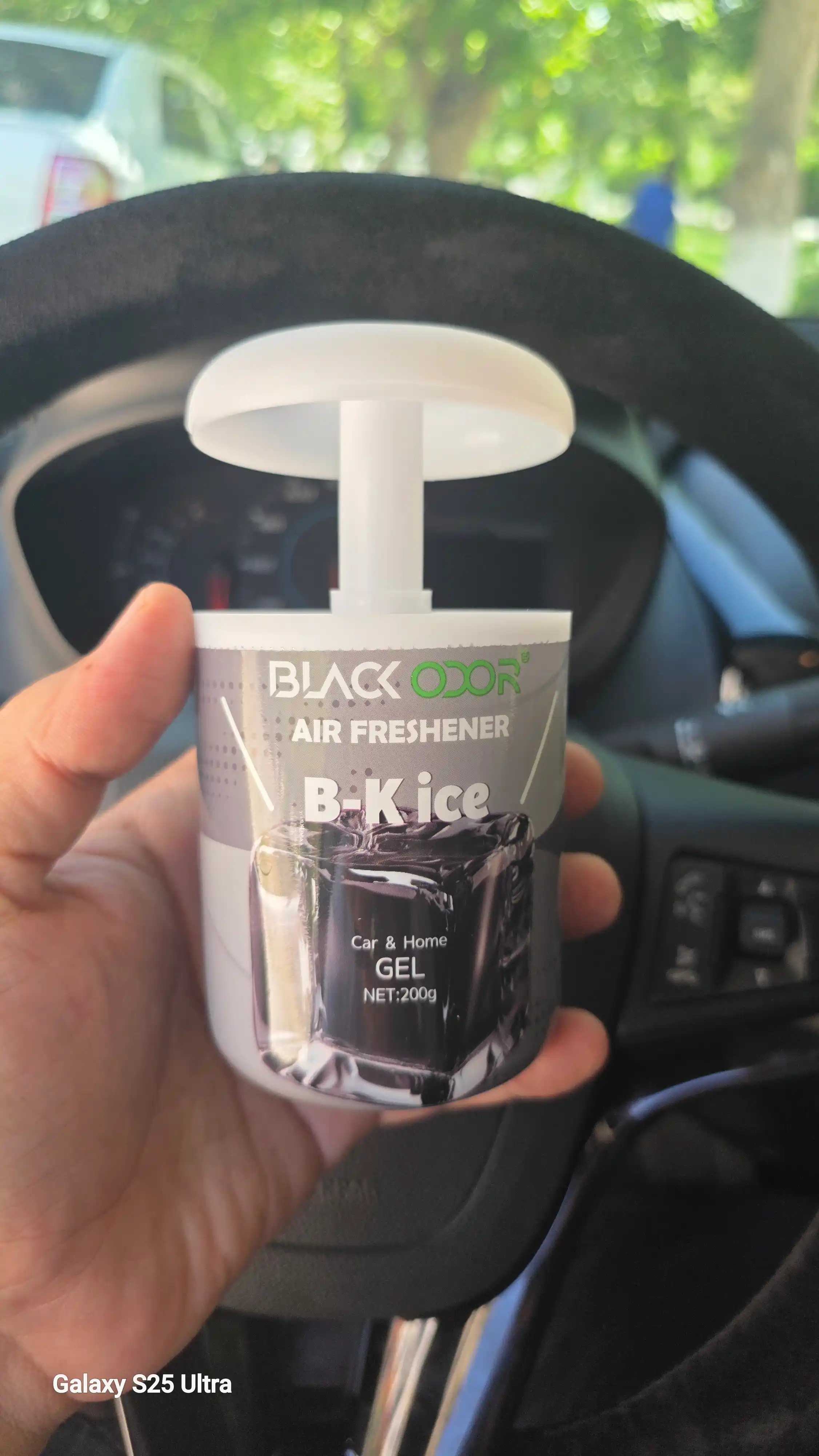 Gel aromatizator Black Odor avtomobil va uy uchun, 200 g, turli iforlar