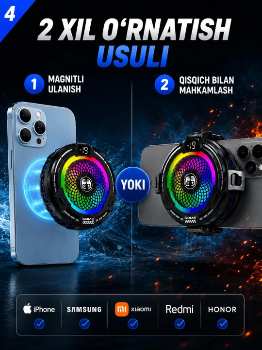 Telefon sovutgichi, gaming cooler, kulerlar, kuler pubg, telefon aksessuarlari, MEMO CX07
