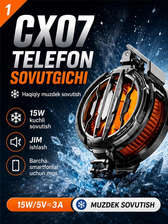 MEMO CX07/CX15, кулер для телефона, охладитель смартфона Android и iPhone - 