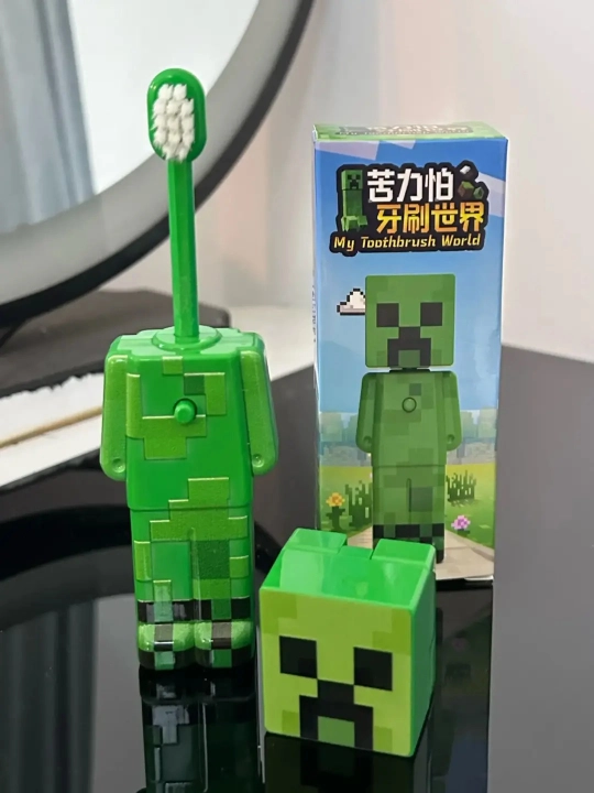Minecraft uslubidagi surilma tish cho‘tkasi
