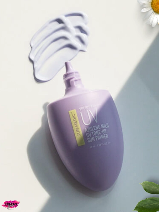 SUR.MEDIC+ Azulene Mild UV Tone-Up Sun Primer SPF50+ PA++++ yengil quyoshdan himoyalovchi praymeri