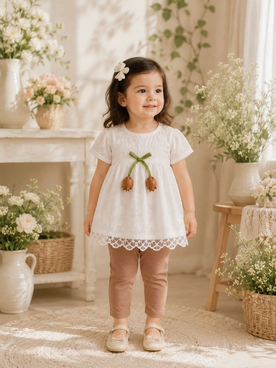 Летний комплект для девочки, кофта и шорты, из хлопка, 1-5 лет