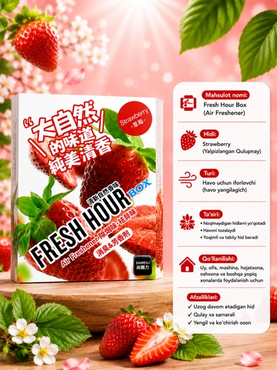 Освежитель воздуха Fresh Hour Box Premium – стойкий аромат