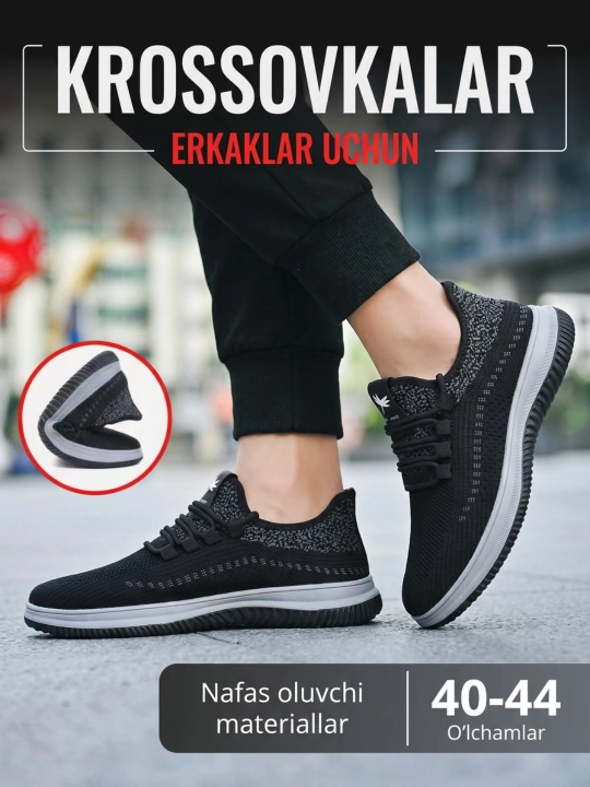 Erkaklar oyoq kiyimlari, erkaklar uchun yozgi krossovkalar - 