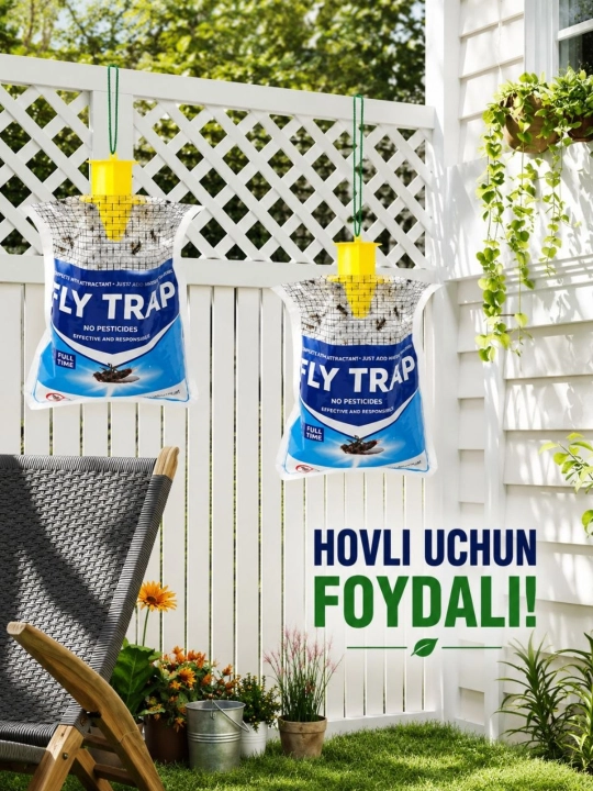 Подвесная ловушка для мух с приманкой
