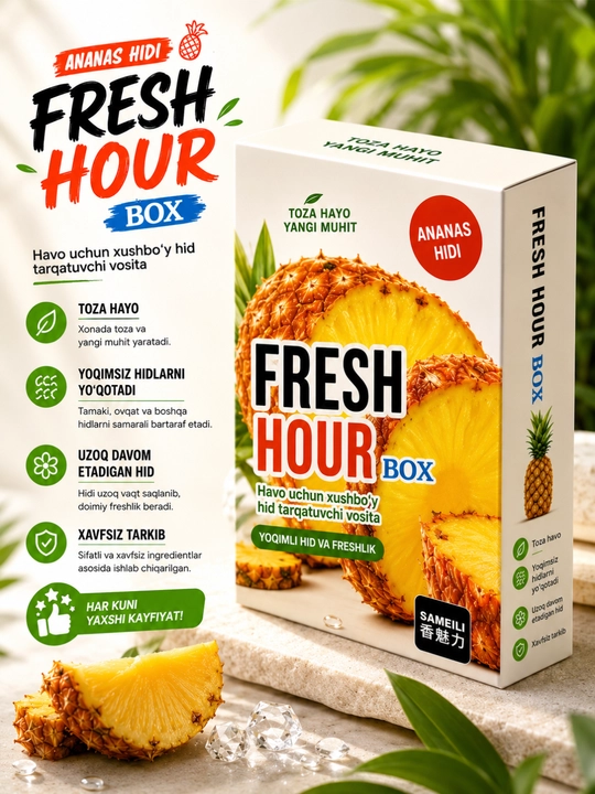 Освежитель воздуха Fresh Hour Box Premium – стойкий аромат - 