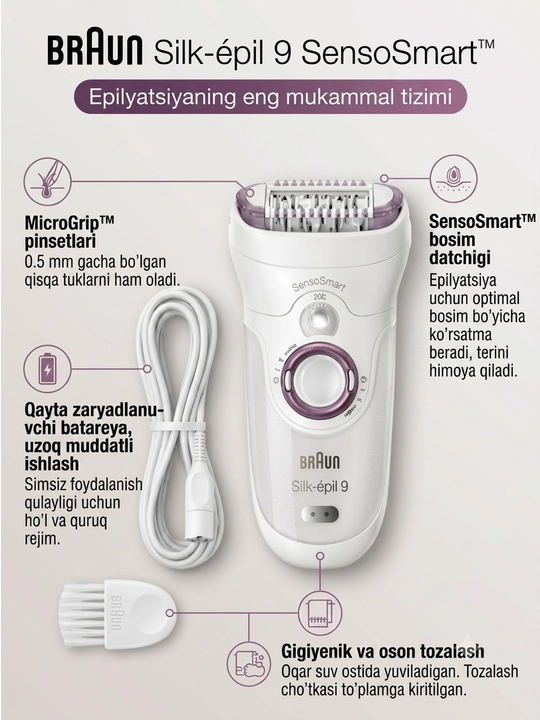 Epilator Braun Silk-epil 9 SensoSmart 9-700