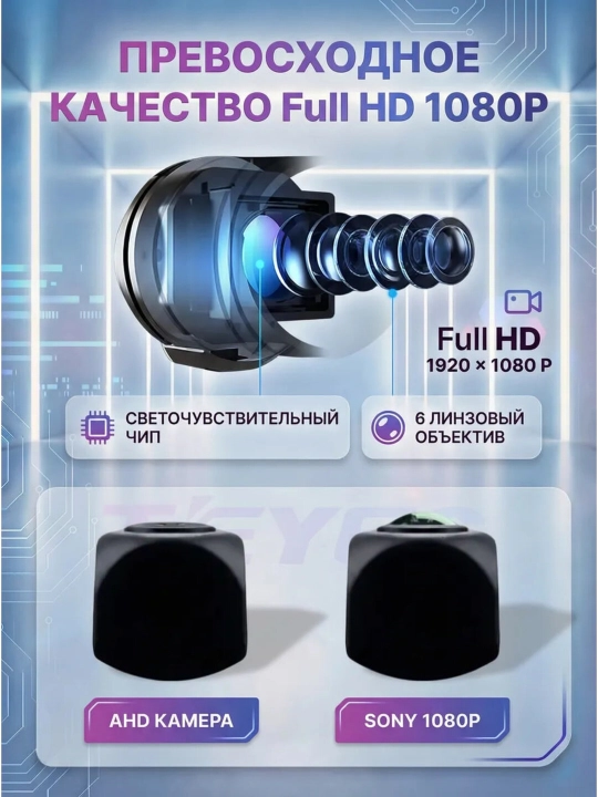 Teyes Camera TS86, Sony uchun, AHD, ko‘rish burchagi 165°, IP68